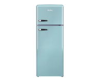 Lodówka Lodówka Amica KGC15632T 144cm Niebieska Retro SlimSize Górny Zamrażalnik 206L